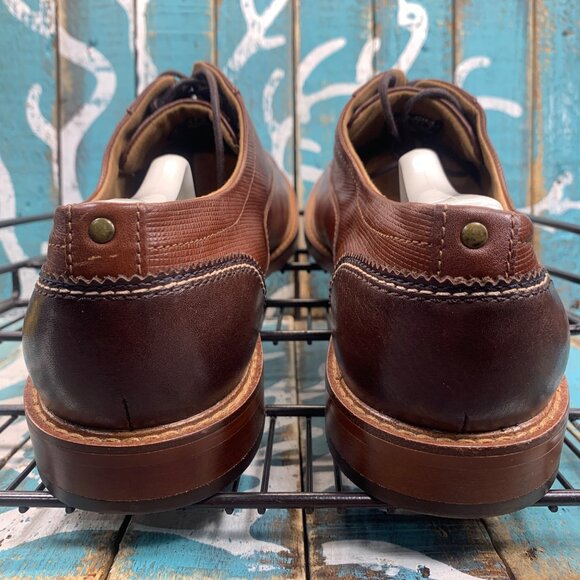 NEW ALDO Plain toe Brown Leather 5-Hole Mens Oxford Casual Shoes Sz 10 main image 7